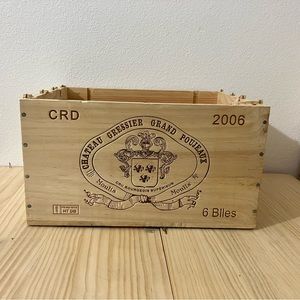 Wine crate, wood crate, wooden wine crate